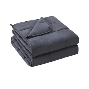 yescool Weighted Blanket for Adults (20 lbs, 60” x 80”, Grey) Cooling Heavy Blanket for Sleeping Perfect for 190-210 lbs, Queen Size Breathable Blanket with Premium Glass Bead, Machine