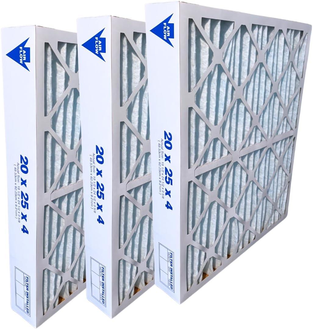 20x25x4 MERV 11 Furnace Filter compatible for TopTech TT-FM-2025 TTFM2025, TT-FM-2025QB for use in Carrier TechPure TT-MAC-2522 TT-MAC-2025-6 Pack