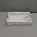 Guest Towel Holder Tray for Bathroom Napkin Holder Modern Disposable Hand Towel Holder Basket White Wooden Napkins Holder for Table Paper Rustic Bathroom Towel Tray Flat Wood Dinner Napkin Holder