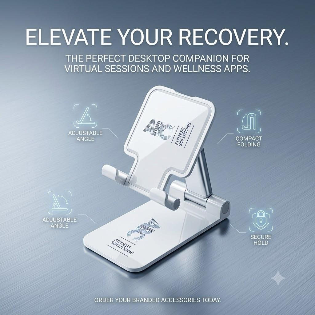 ABC Fitness Solutions Custom Foldable Desktop Phone & Tablet Stand