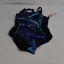 beautyin Women One Piece Athletic Racerback Swimsuit Modest Sport Bathing Suit L Blue