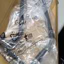 Hand Rails for Outdoor Steps, Exterior 1-3 Steps Handrails, Wrought Iron Heavy-Duty Stair Railing, U-Shaped Rail for Garage, Porch, Deck, and Garden (Upgrade)