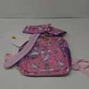 Trail maker Girls 6 in 1 Backpack and Lunch Box Set for School with Pencil Case, Water Bottle, Keychain Attached for Kids (Large, Rainbow Butterflies & Unicorns)