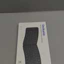 Ergonomic Foldable Keyboard, Portable Folding Travel Bluetooth Keyboard for Business and Travel, 3 Devices Dual-Mode(2.4G+BTx2) Ultra Slim Wireless Keyboards for Windows, iOS, Android, Use on the Leg