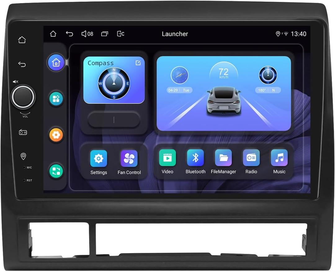 JOYING Car Radio for Toyota Tacoma 2005-2015 Android 13 Car Stereo 9 Inch Head Unit with Carplay & Android Auto, Mirror Link, GPS Navigation, Bluetooth, Volume Knob(JY-TT187N4) (4GB+64GB),2005-2012 without JBL, 4GB+64GB