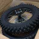 3.00-14 90/100-14 Rear And 2.75x17 70/100-17 Front Wheel Dirt Bike Rim With 15mm Bearing for 110cc 125cc 140cc 150cc 160cc TTR125 RM80 RM85 KLX140R DB17 DB27 Apollo RFZ SSR Baja Pit Bike