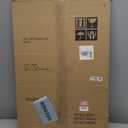 Cork Board Bulletin Board, 36" x 24" Corkboard for Wall, Rustic White Wooden Frame, Hanging Pin Board for Home & Office Decor, 10 Push Pins