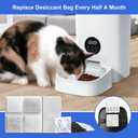 4 x Pet Food Desiccant Bag, 6 Pack Replacement Desiccant Bags for PLAF001/PLAF101/PLAF005/PLAF006/PLAF103/PLAF203 Automatic Pet Feeders,Keep Cat Food & Dog Food Dry and Fresh
