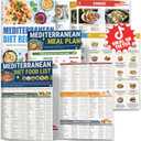 Set 3 Mediterranean Diet Chart Food List 2026, Mediterranean Ingredient Meal Plan, Serving Sizes Calories Net Carbs, Weight Loss Diet, Diabetes-Friendly, Heart Healthy, Easy Recipes for Beginners