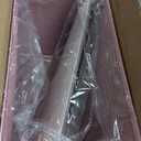 Hanging File Organizer, Letter-Size File Holder Filing Box with 5 Hanging Folders, Metal Mesh Desk File Folder Storage(No Assembly Required) (Pink, with 5 Grey Folders)