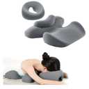 Prone Massage Pillow, a Chest and face Support Sleep Pillow, is Suitable for Massage, SPA and Sleep. It Comes with a Removable and Washable Cover, a Non-Slip Bottom (Grey)