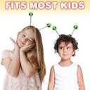 ArtCreativity Glow Alien Boppers, Set of 24, Glow-in-the-Dark Headbands for Kids, Fun Alien Birthday Party Favors, Outer Space Party Supplies, Goody Bag Fillers for Boys and Girls