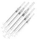 24 Pack Luer Lock Syringe 1ml with 27Ga 1/2 Inch Needle - Disposable Syringes 1ml with Sharp Needles - Individually Sealed, Sanitized Syringes with Needle Set for Refilling Liquid, DIY