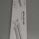 Car Seat Gap Filler Set of 2, 3IN1 Seat Side Gap Filler Plug with Storage Slot & Hook Function, Soft Foam Universal Fit Car SUV Truck Fill Gap Between Seats Console OrganizerStandard L Gray