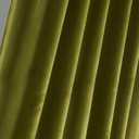 Olive Green Velvet Curtains 84 inches - Lime Thermal Insulated Window Drapes for Living Room, Back Tab Luxury Home Decor Curtains for Bedroom Sliding Door, W52 x L84, 2 Panels