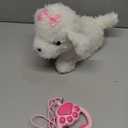 YH YUHUNG Walking and Barking Dog Toys for Kids with Remote Control Leash, Plush Electronic Pets Puppy Interactive Dog That Walk, Bark, Head Nod, Wags Tail(White)