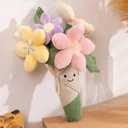 QYN Stuffed Flower Plush Bouquet Flowers Decor Funny Gifts for Women Friends