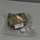 GAMUDA Small Pet Harness Collar and Leash Set, Step in No Chock No Pull Linen Fabric Soft Mesh Dog Vest Harnesses Reflective for Dogs Puppy Cats Kitten Rabbit (Brown, S)