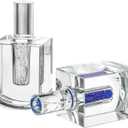 Crystal Dreidels for Hanukkah Glass Hanukkah Dreidel Collectibles with Rhinestone 3.2 Glass Paperweight for Gift (Set of 2 Blue and White)