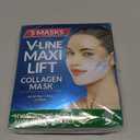 Stylia MaxiLift V-Line Lifting Collagen Face Mask - Double Chin Strap - Jawline Shaper - Neck Firming and Tightening Mask with Hyaluronic Acid & Aloe Vera - Chin Strap for Sleeping (5 Count, Pack of 1)