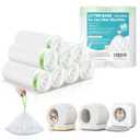 80 Count Self-Cleaning Cat Litter Box Liners Bag, Compatible with Meo Want MW-SC01/SC02/SC09/SC01-Y,Thick Heavy Duty Drawstring Cats Litters Box Robots Bags Liners,18" x 12.6"