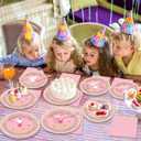 Qyeahkj 64pcs Ballerina Birthday Party Decorations Ballet Plates and Napkins Ballet Dress Tableware Set Dancing Girl Disposable Plates for Girls Ballerina Theme Party Baby Shower Supplies Serve 16