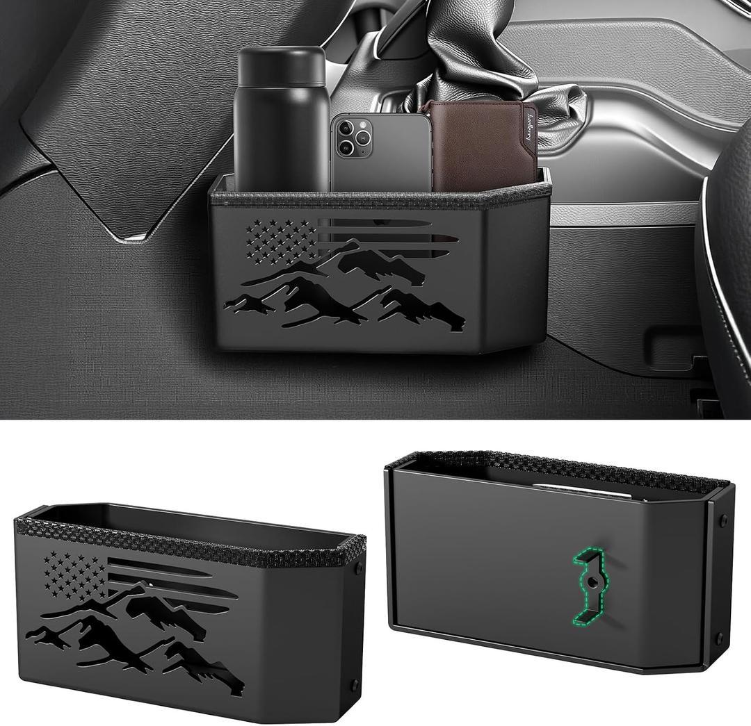 HOCHO Upgraded Metal Gear Shift Center Console Organizer Fits for Jeep Wrangler JL Accessories 2018-2025&Jeep Gladiator Accessories 2020-2025