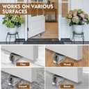 3 x Adjustable Loaded Large Door Stoppers, Heavy Duty Wedge Door Stoppers, Made with an Upgraded Non-Slip Material, Rotatable Adjustable, Suitable for Door Gaps Ranging from 0 to 2.8 inches in Height