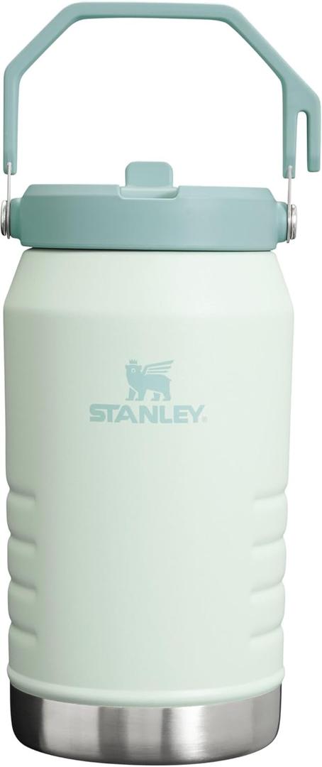 Stanley IceFlow Flip Straw Jug with Handle 64 oz| Twist On Lid and Flip Up Straw | Leak Resistant for Travel and Sports | Insulated Stainless Steel | BPA-Free | Mist
