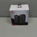 Redragon GS520 RGB Desktop Speakers, 2.0 Channel PC Computer Stereo Speaker with 6 Colorful LED Modes, Enhanced Sound and Easy-Access Volume Control, USB Powered w/ 3.5mm Cable (Black)