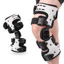 OA Unloader Knee Brace, Support for Arthritis Pain, Osteoarthritis and Bone on Bone Knee Joint Pain, OA Knee Brace Adjustable Metal Medial & Lateral Knee Support (Left)