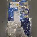 NEBURORA 60 Pcs Royal Blue Light Blue White Confetti Balloons with Ribbons 12inch Balloon Garland Arch Kit for Birthday Baby Shower Celebrations Party Decoration