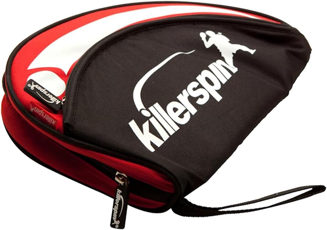 Killerspin - Ping Pong Paddle Case - Table Tennis Racket Bag - Professional Table Tennis Equipment - Durable and Drop Resistant Paddle Racket Safe Case (Red & Black)