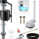 Saillong 3 Inch Toilet Flusher Replacement Kit, Include 3 Inch Adjustable Flush Valve with Flapper, Fill Valve, Front Flush Handle, Rubber Gasket, Bolts, Complete Toilet Parts Inside Tank Kit(1 Pack)