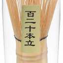 Bamboo Matcha Whisk, 120prong（80+80tines） Traditional Japanese Chasen for green Tea,Handcrafted Matcha Stirrer Wisk Mixer Brush