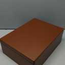 XL Brown Wooden Box Storage with Hinged Lid | 15.8x11.8x5.5in (+-0.5) | Keepsake Decorative Gift Box for Tool Dog Toy Kitchen Storage | Acacia-Like Wood Chest Trunk (XL | No Handles)