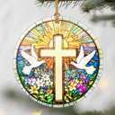 6 x Cross Christmas Ornaments: Christmas Tree Decorations, Easter Faith Home Decor, Stocking Stuffers, Gift Ideas, Xmas Gift, Christian Gifts & Cross Gifts for Religious