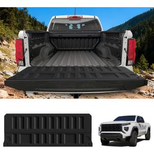 LASFIT Truck Tailgate Mat 2023-2026 for Chevrolet Chevy Colorado (Only Fit stowFlex Tailgate) & GMC Canyon (Only Fit Multistow Tailgate), All Weather TPE Tailgate Protector Liner Replacement