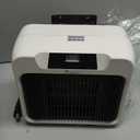 600W Dog House Heater for Chicken Coop and Rabbits - Portable With Digital Display, White Wall-Mounted Insulated Winter Pet Heater With Thermostat & Anti-Chew Cord