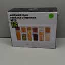 Ankou Pop Airtight Food Storage Containers with Lids for Kitchen Pantry Organizing Stackable Container for Cereal Snack Flour Sugar Coffee Spaghetti -12 Pcs(1.2, 2.0, 2.7, 3.3qt)*3