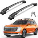 Wonderdriver 300lbs Lockable Roof Rack Cross Bars Compatible with Hyundai Palisade 2026,Heavy Duty Aluminum Roof Rails Crossbars Canoe Black Rooftop Cargo Luggage