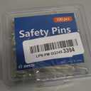 100PCS- Safety Pins, Stainless Steel Safety Pins, Safety Pins Bulk Metal Silver Sewing Pins Clothing Clips Tool 55mm Decorative Safety pins