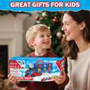 Gloween Train Set Truck Toys for Toddler Boys Girls Age 3 4 5 6 Years Old, Carrier Transport Truck with Light & Music, Great Christmas Birthday Gifts for Kids 3-4 3-5 Years Old