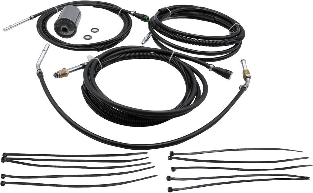 ASTROSYNC Nylon Fuel Line Kit Fit for Chevy Avalanche Suburban 1500 2500 Tahoe GMC Yukon XL 1500 2500 2000-2004, Inline Tube Replace NFR0049