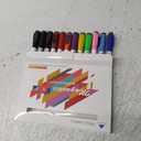 Magnetic Dry Erase Markers With Eraser Cap Low Odor Fine Tip Whiteboard Pens Markers for Kids Thin Box of 12, Color Different