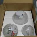 Christmas Snowman Globe with LED Lights, Christmas Decorations Indoor, Lighted Crackle Glass Globes, Battery Operated Xmas Globe Decor for Tabletop Home Party Centerpiece (Mix Set)