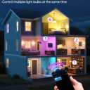 Brightever Smart A19 LED Light Bulbs, 60W Equivalent 800LM Color Changing E26 9W Bluetooth Light Bulbs with Remote Control, 16 Million DIY Colors RGBWW, Music Sync, 2-Pack