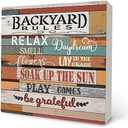 TQ1057-CKMH Decorative Signs Plaques, Set Of 2