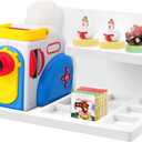 Wall Shelf Compatible with Little Tikes for Story Dream Machine Starter Set,Wood Nursery Book Shelves for Little Tikes Book Starter,Floating Shelve for Storytime Audio Play Real for Littles Character