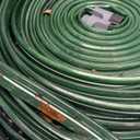 Watoo 2025 Sprinkler Hose & Soaker Hose for Yard - 50 FT Reinforced Flat Garden Hose with Holes, Heavy Duty No-Kink Lawn Irrigation Hose (Includes Stakes, High Pressure Spray)